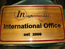 Engraving Office Sign