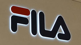 FILA Sign Board 3D LED Lights